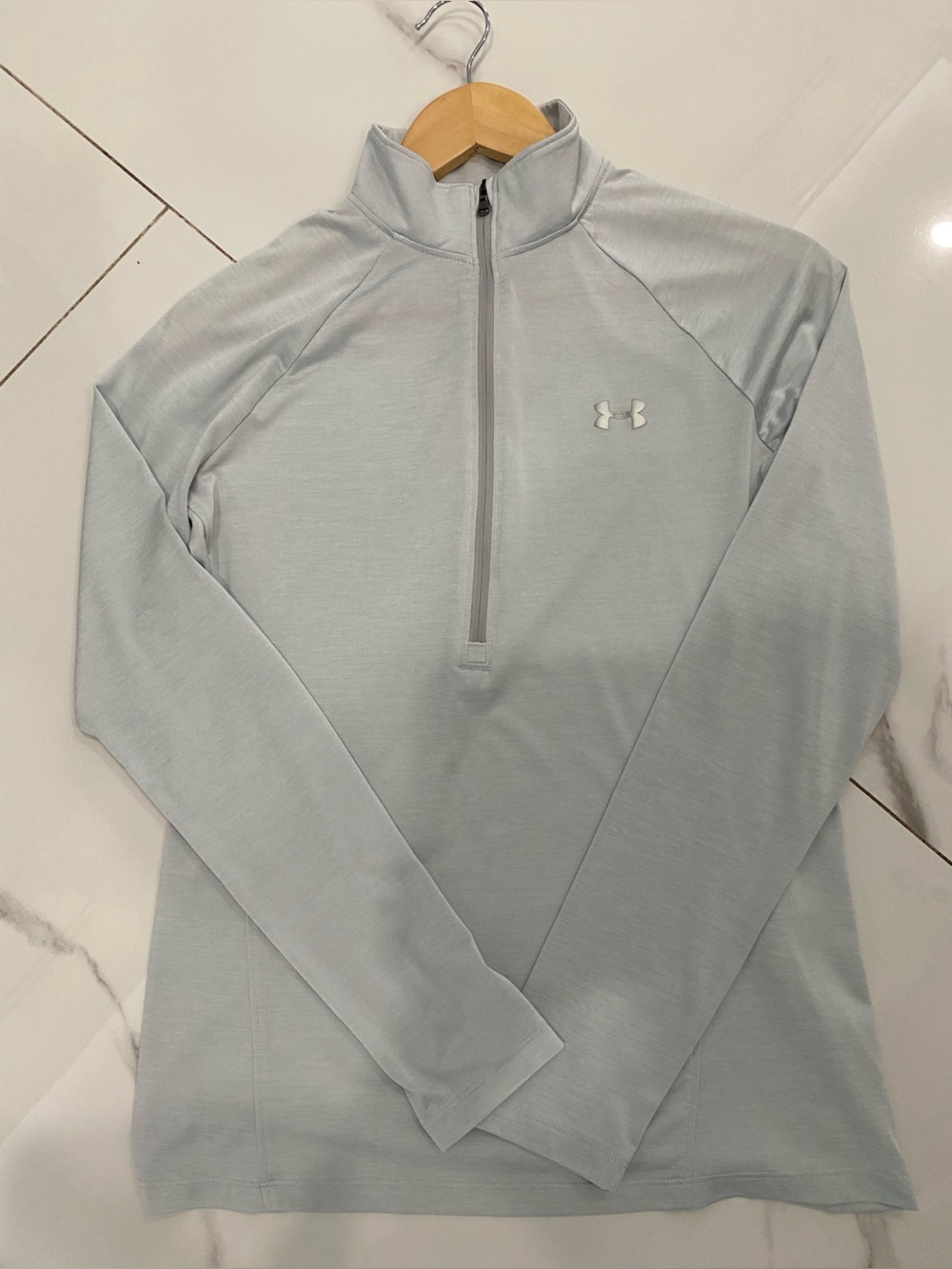 Under Armour Pale Blue Half-Zip Performance Pullover